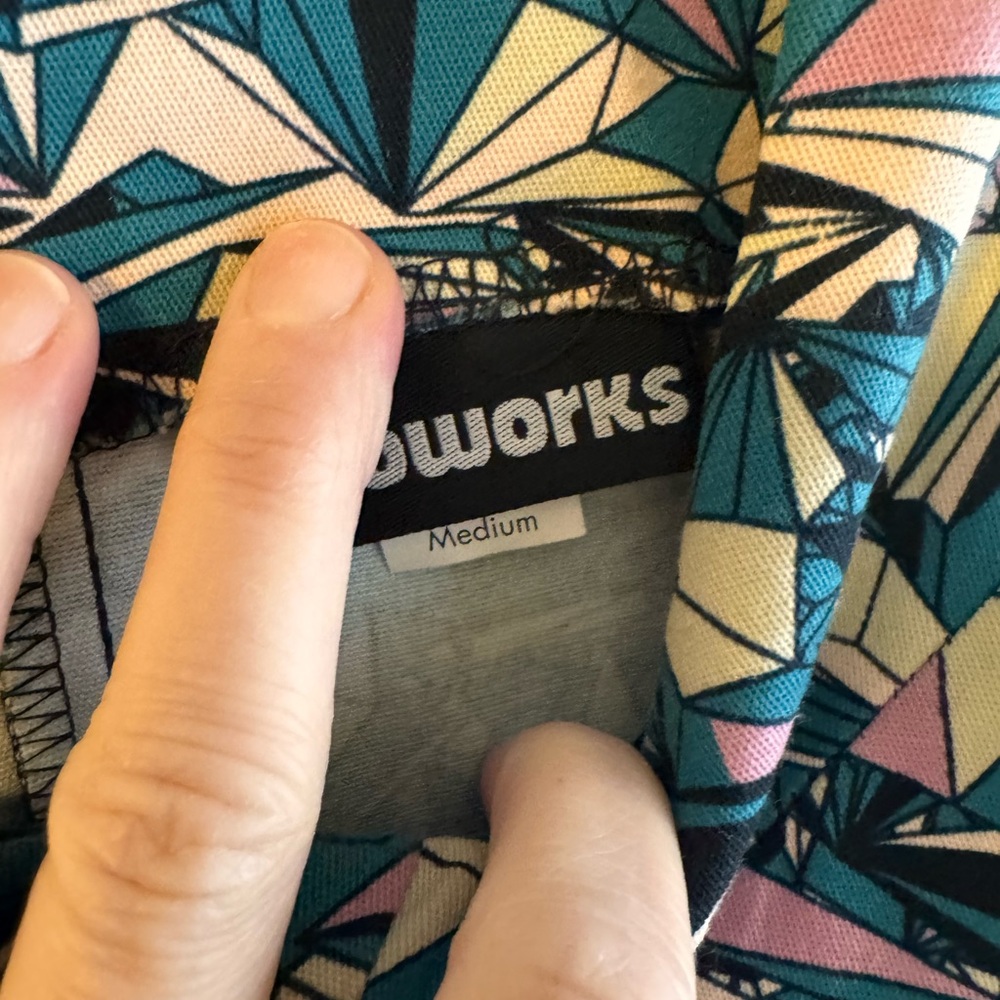 Nooworks Multi-Color Geometric Ruffle Sundress - Picture 4 of 9